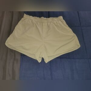 Madewell Light Tan Elastic Shorts Sz XL